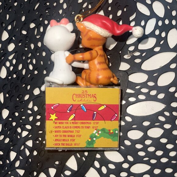 ⭐Mistletoe Magic Collection Cats Christmas Ornament Cats Listening to CD Walkman - Picture 2 of 5